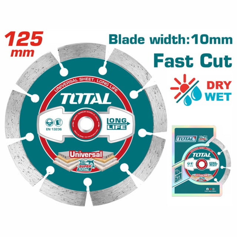 TOTAL DIAMOND DISC UNIVERSAL 125 X 22.2mm (TAC2111253)