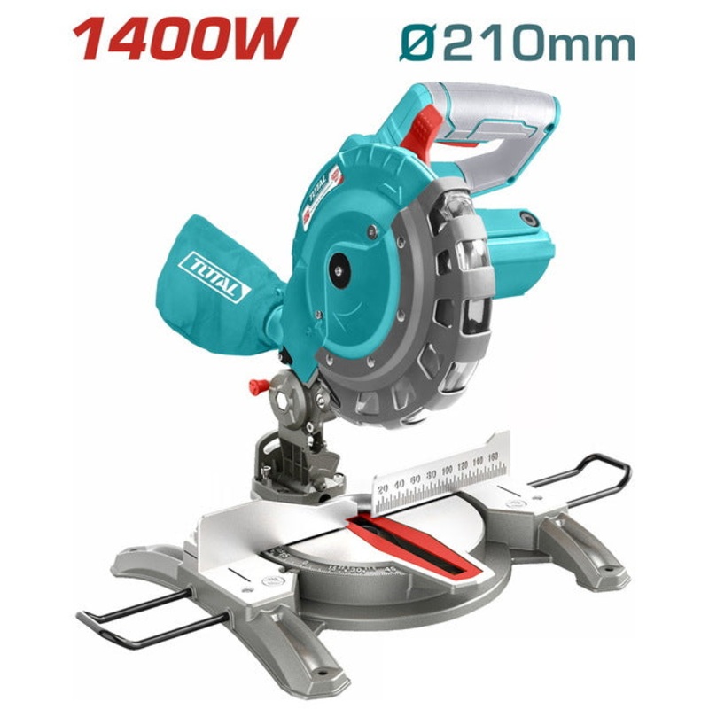 TOTAL Mitre Saw 1.400W / 210mm (TS42142107)
