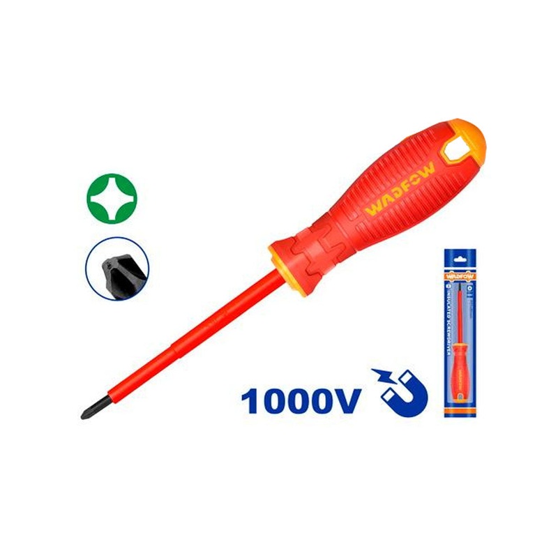 Wadfow 1000V Insulated Pozi-Drives Screwdriver