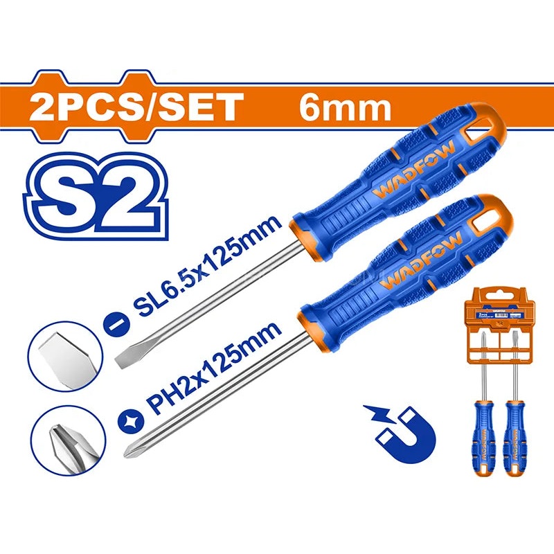 WADFOW 2 Pcs Screwdriver Set WSSA402