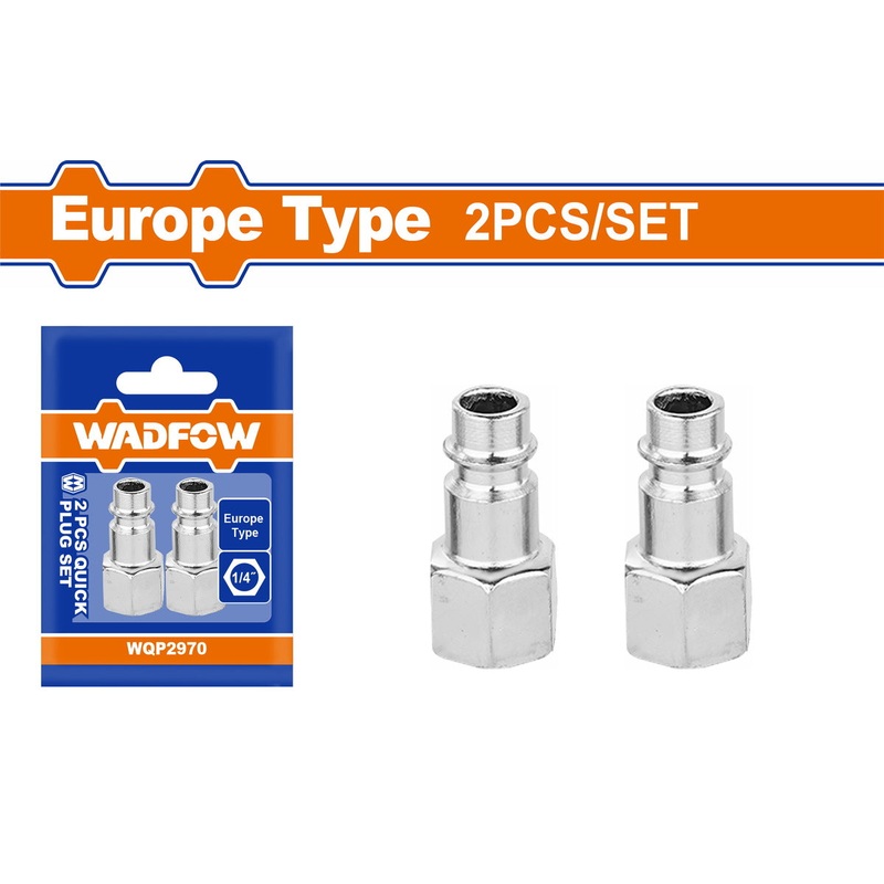 Wadfow 2pcs Female Thread 1/4 Quick Plug