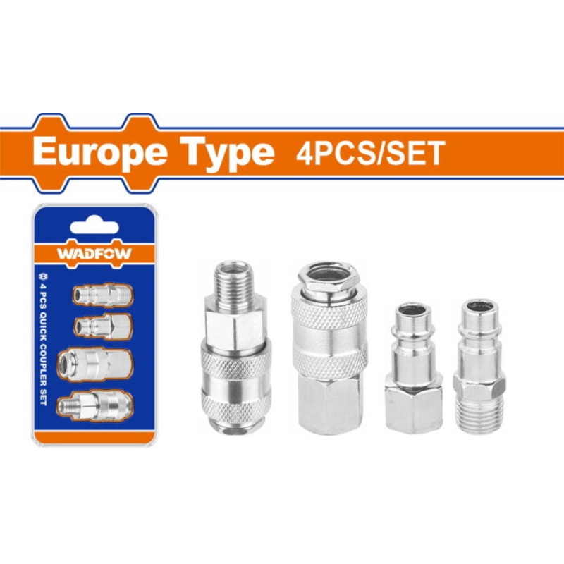 Wadfow 4 Pcs Air Coupler Set