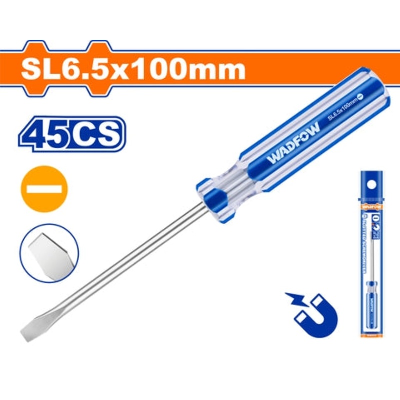 Wadfow SL6.5x100mm Flathead Screwdriver