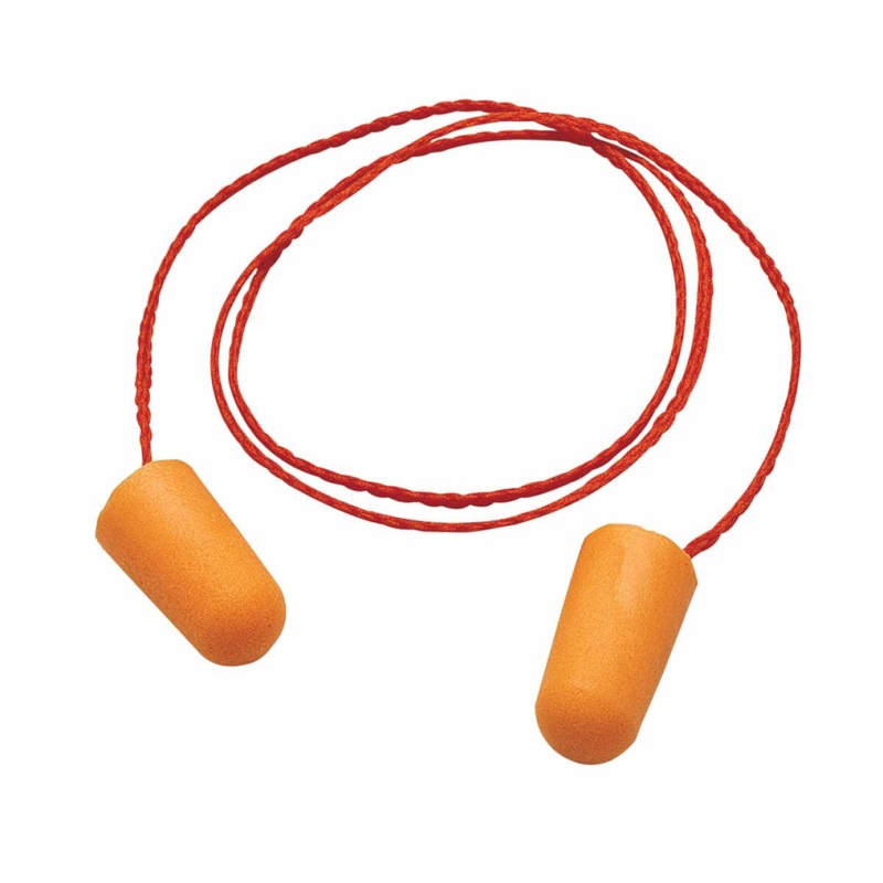 3M Foam Earplugs Corded | 1110 | Box of 100 Pairs