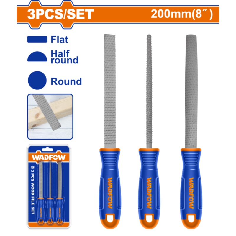 Wadfow 3 Pcs Wood File Set