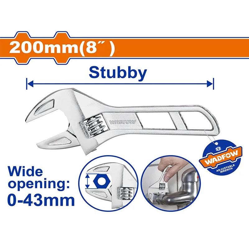 Wadfow Adjustable Wrench Model WAW7108