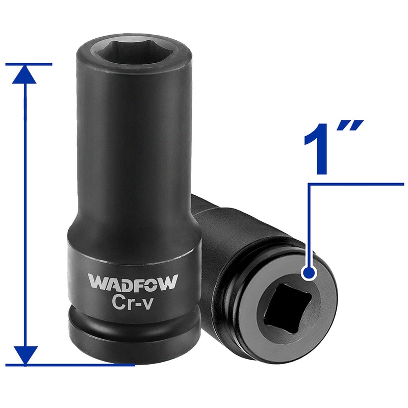 Wadfow Cold Extrusion Drive Deep Impact Socket Set