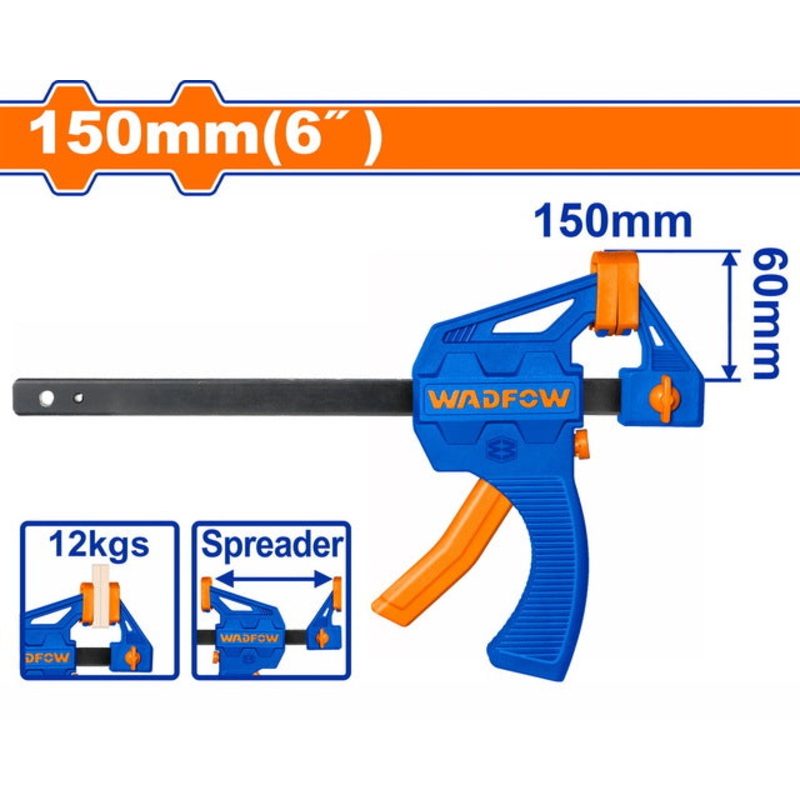 WADFOW Quick Bar Clamps 6" 60x150mm