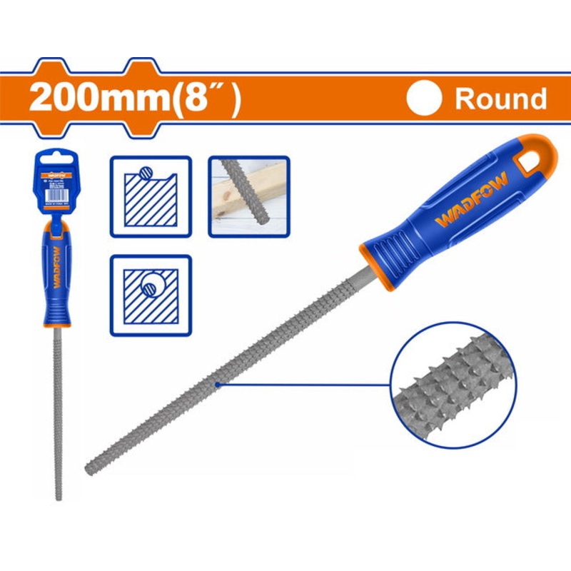 Wadfow Round Wood Rasp 8-inch