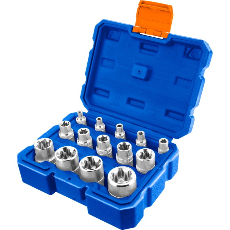 14 Pcs E-Type Socket Set Cr-V