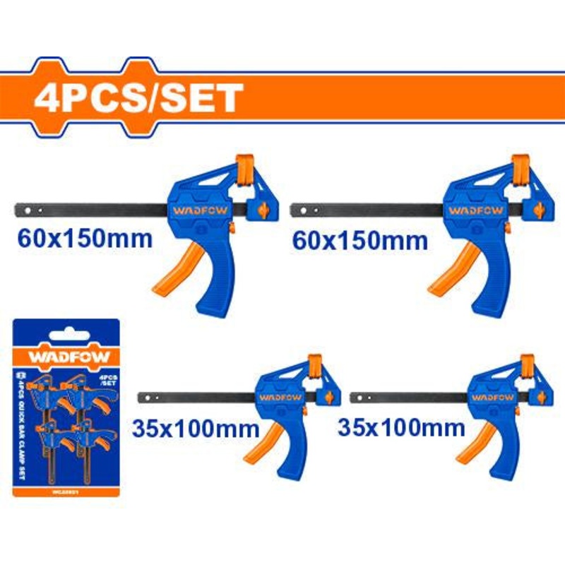 4Pcs Quick Bar Clamp Set WCZ4E21