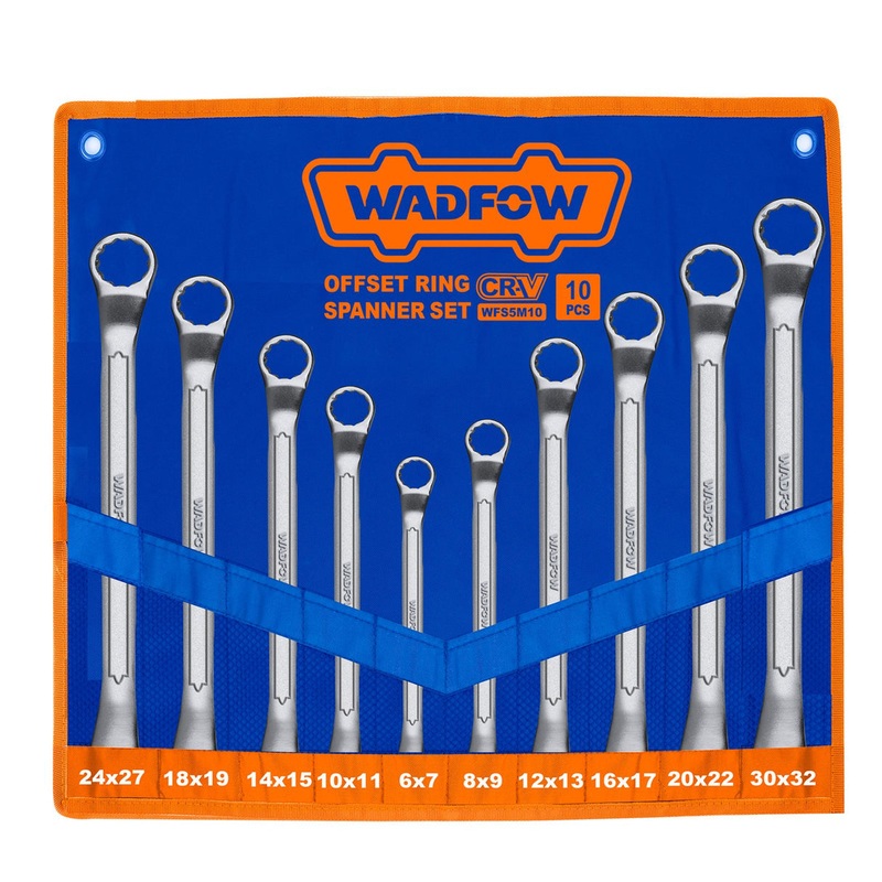 Wadfow 10-Piece Offset Ring Spanner Set