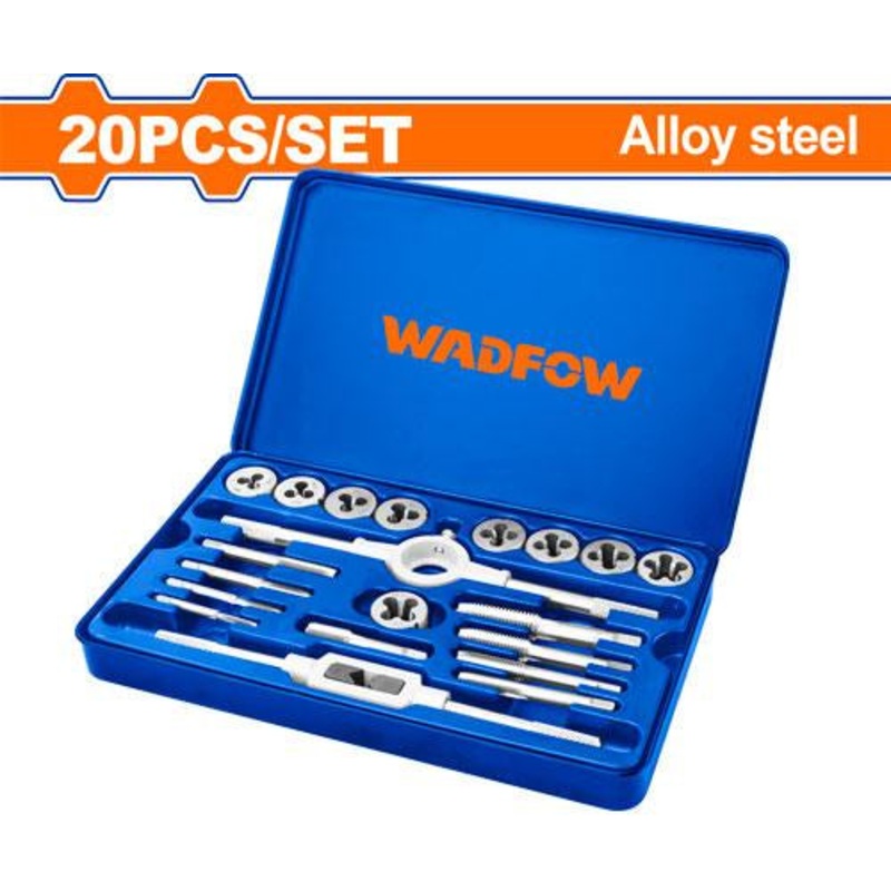 WADFOW 20 Pcs Metric Tap & Die Set