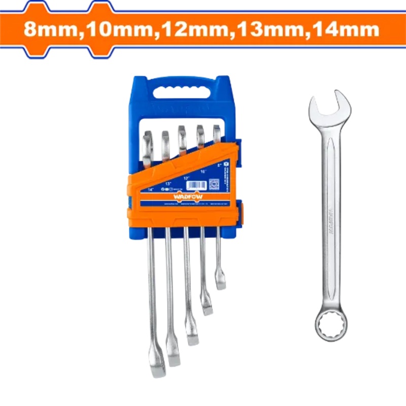 Wadfow Combination Spanner Set 8-14mm