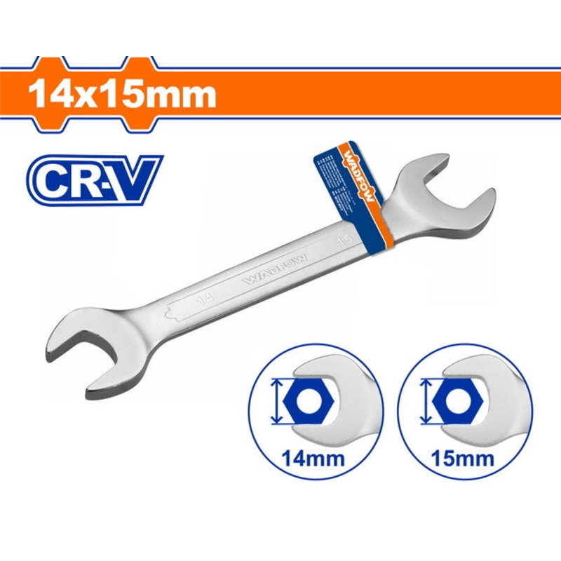 WADFOW Double Open End Spanner 14x15mm