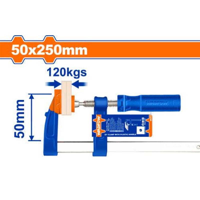 WADFOW F-Clamp Plastic Handle 250mm