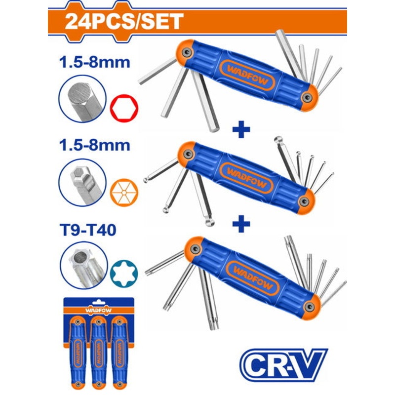 WADFOW Hex and Torx Key Set