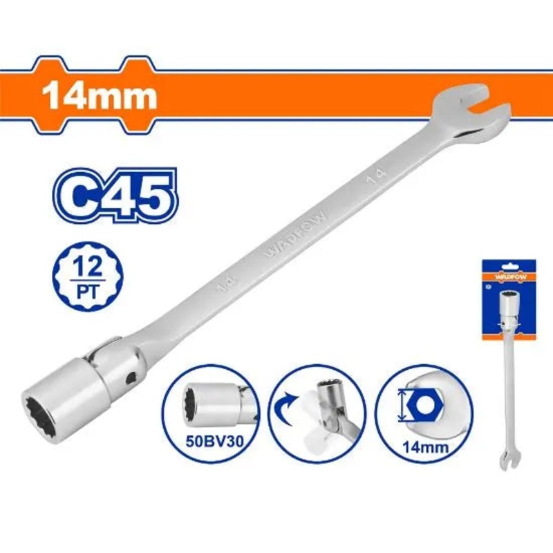 Wadfow Open End Swivel Head Spanner