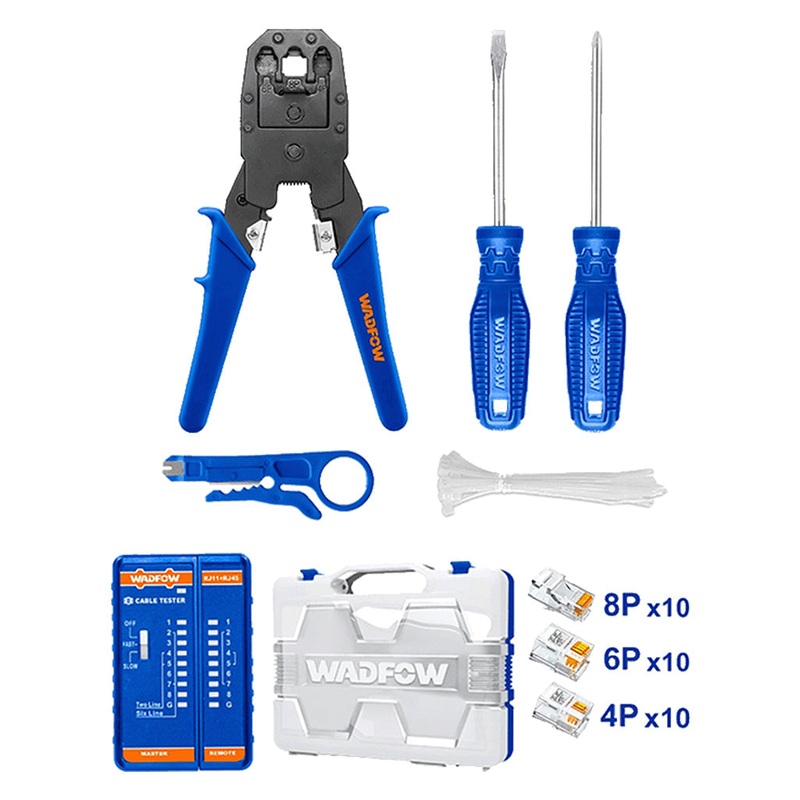 Wadfow Plug Crimper Tool Set with Box