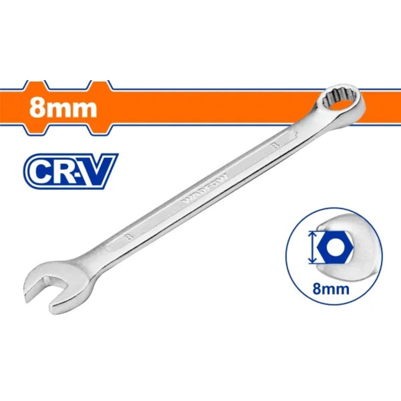 Wadfow Spanner 8mm CR-V Steel