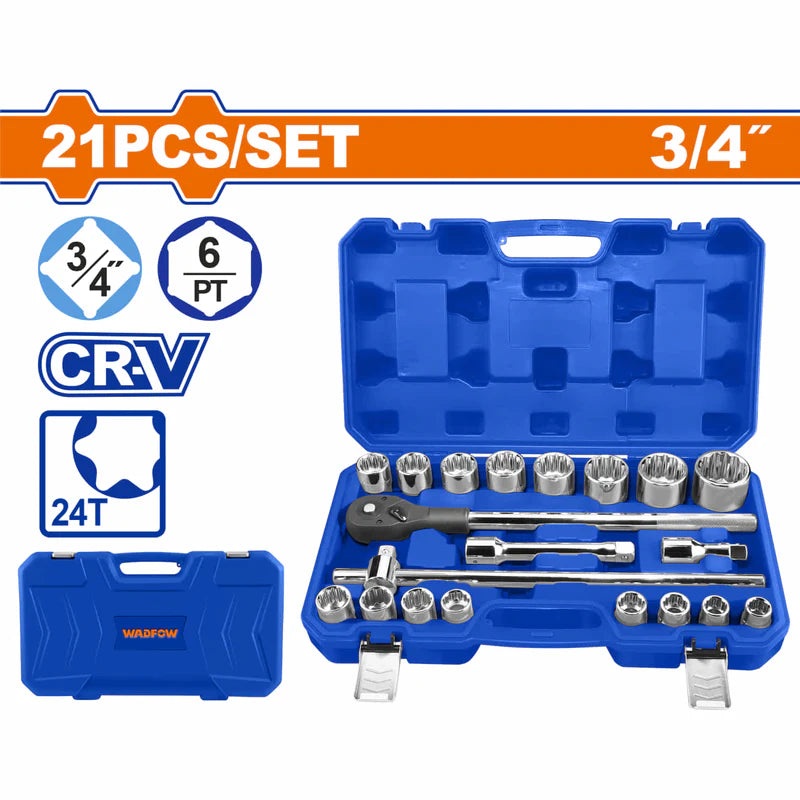 Wadfow WST4D21 21-piece Socket Set