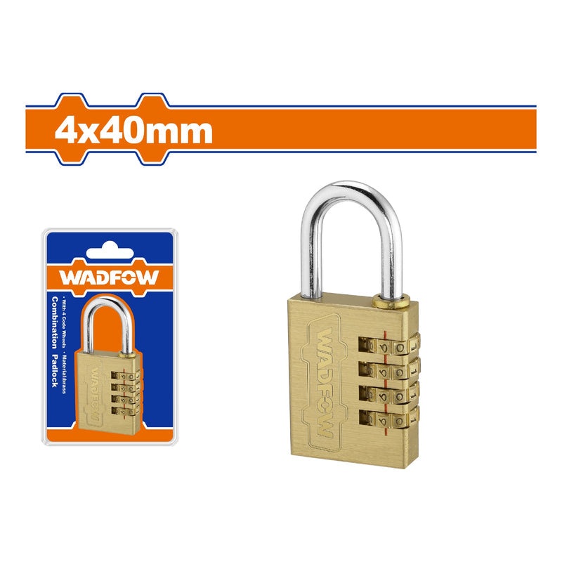 3-Digit Brass Combination Lock 4x40mm