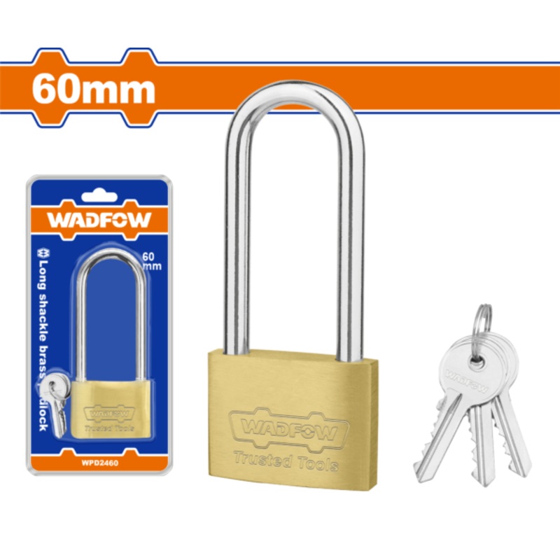 Long Shackle Brass Padlock 2 Inch