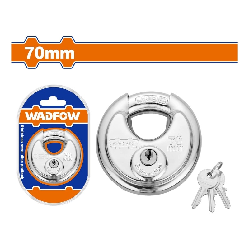 Stainless Steel Disc Padlock 70mm