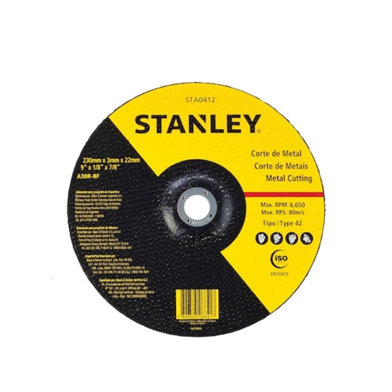 Stanley 230mm Metal Cutting Wheel
