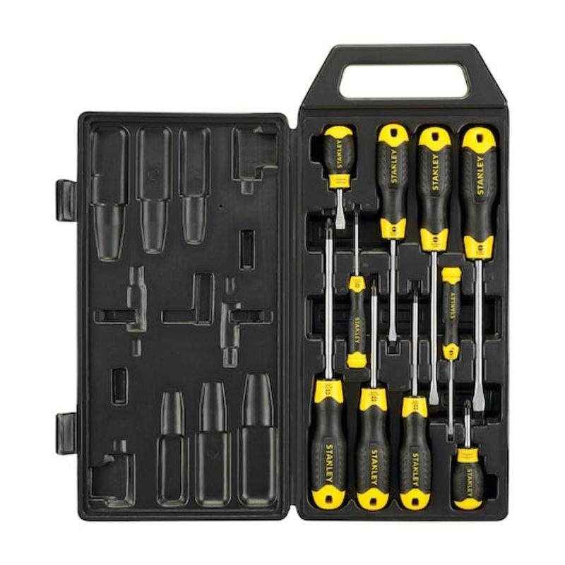 Stanley Cushion Grip 10 Pc Screwdriver Set