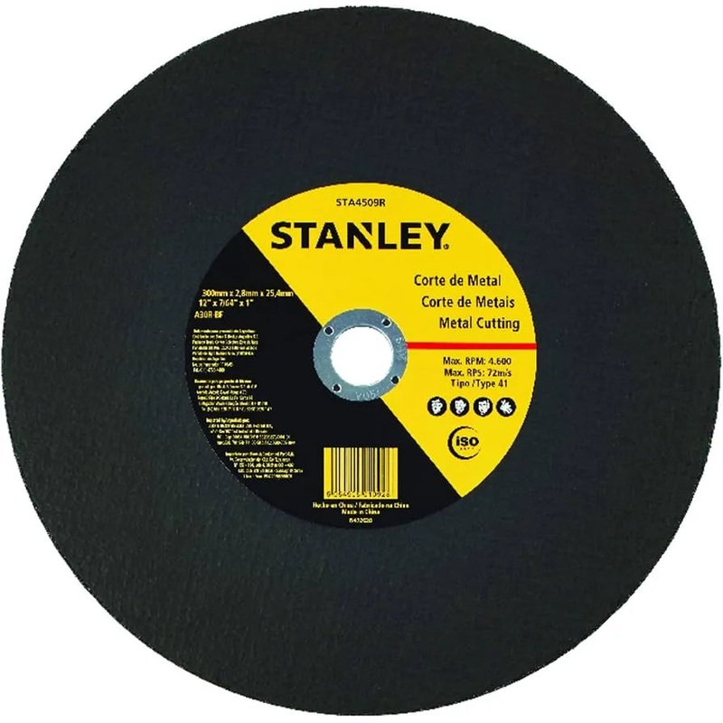 Stanley Metal Cutting Wheel 300x3x25.5