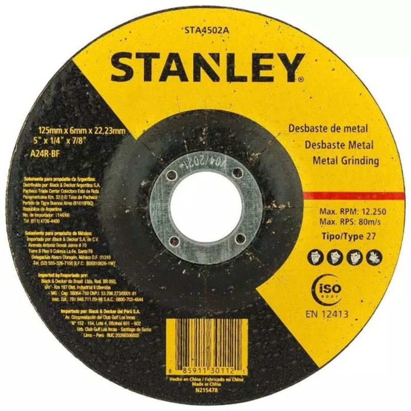 Stanley STA4502A Metal Grinding Wheel