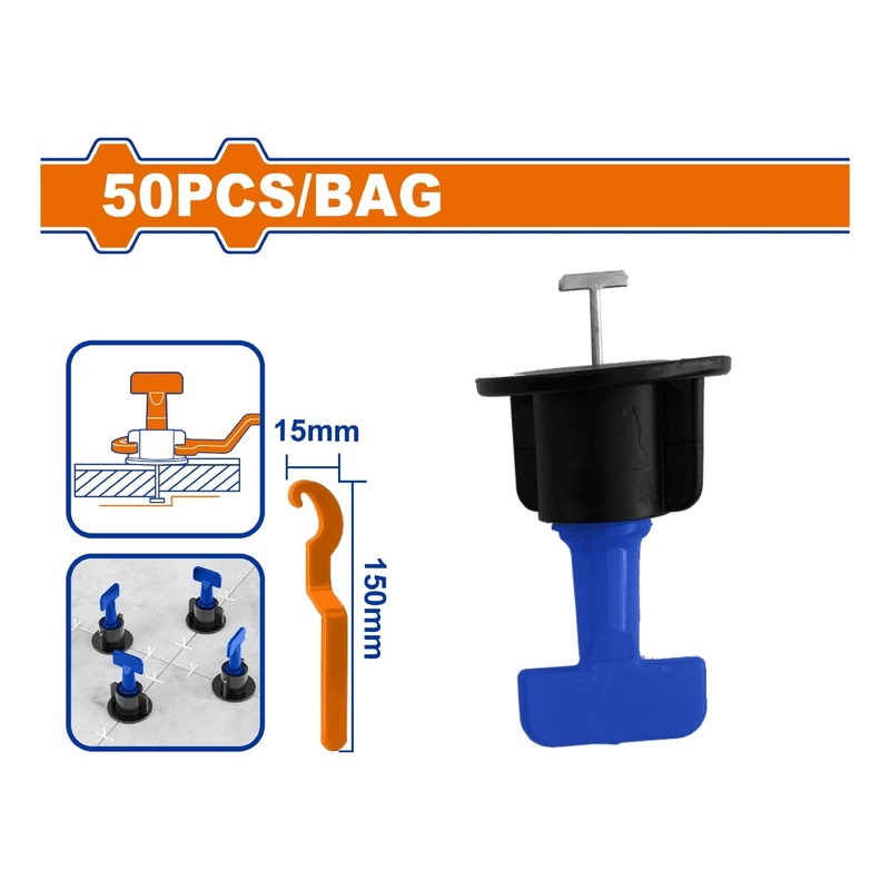 Tile Leveler Set, 50 Pieces Durable