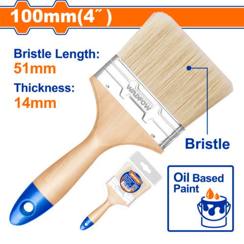 Wadfow Paint Brush 4" Oil-Based