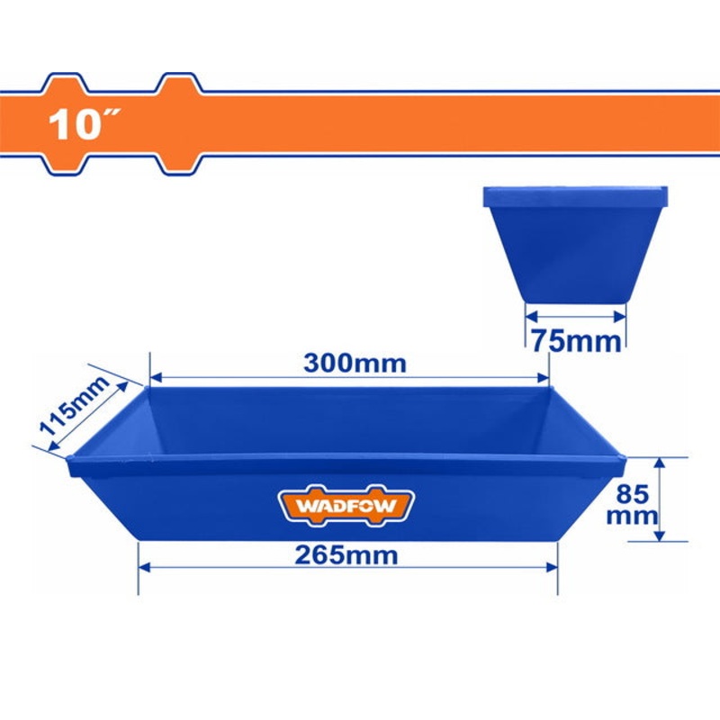 WADFOW Plastic Mud Pan 10 Inch