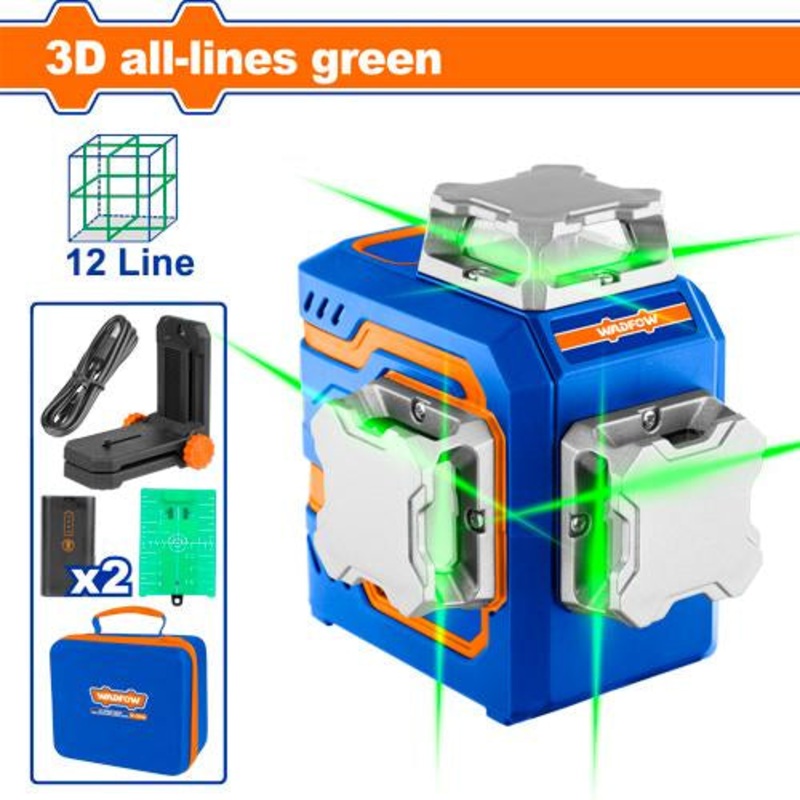 3D Green Beam Self-Leveling Laser Level