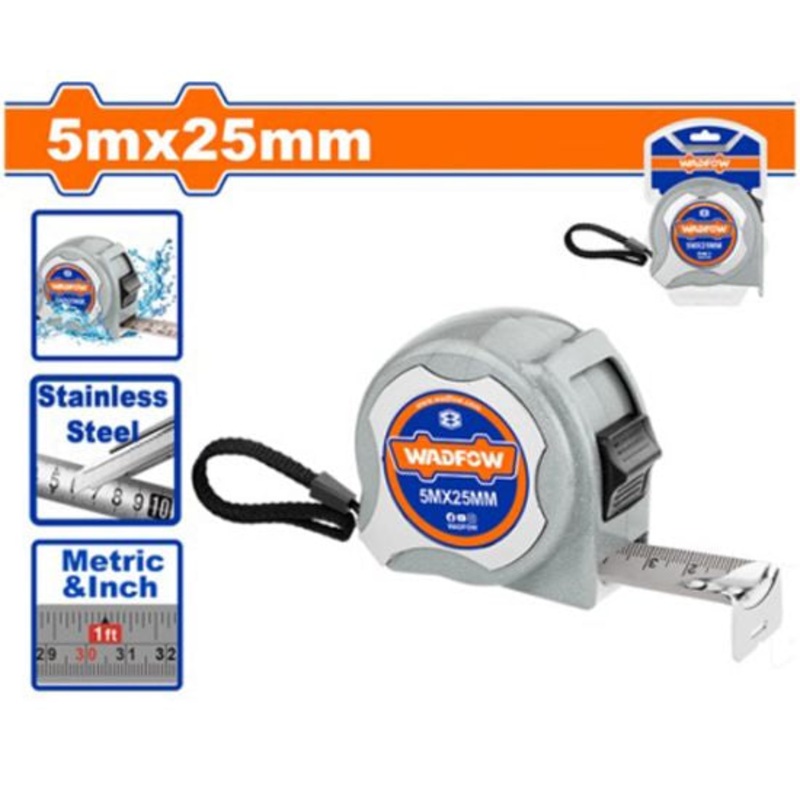WADFOW 5x25m Stainless Steel Tape