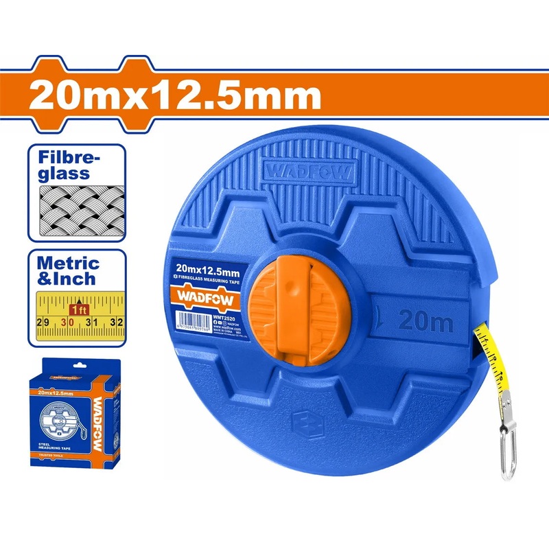 Wadfow Fiberglass Measuring Tape 20m