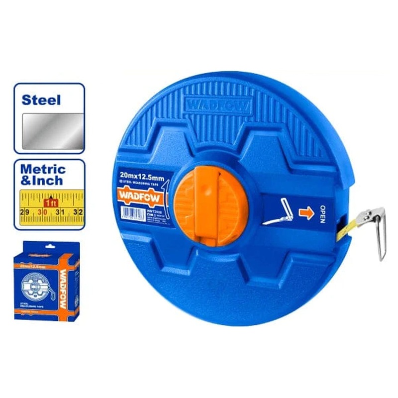 Wadfow Steel Measuring Tape 20m