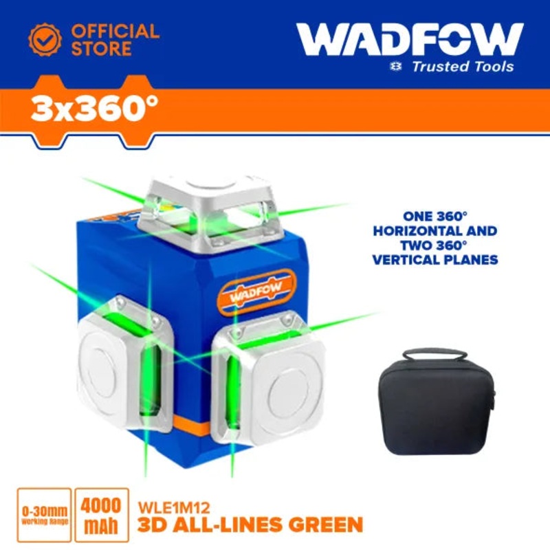 WADFOW WLE1M12 3D Green Laser Level