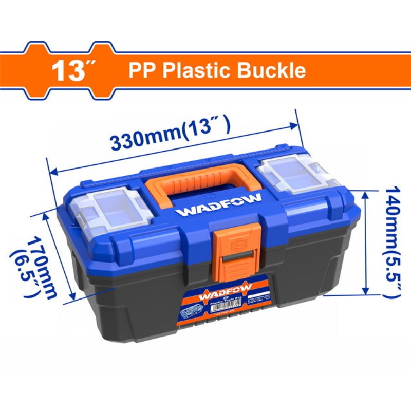 WADFOW 13" Plastic Tool Box WTB1313