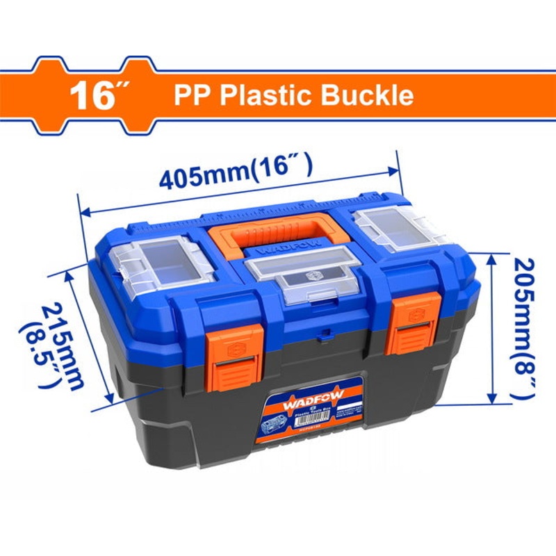 WADFOW 16" Plastic Tool Box WTB1316