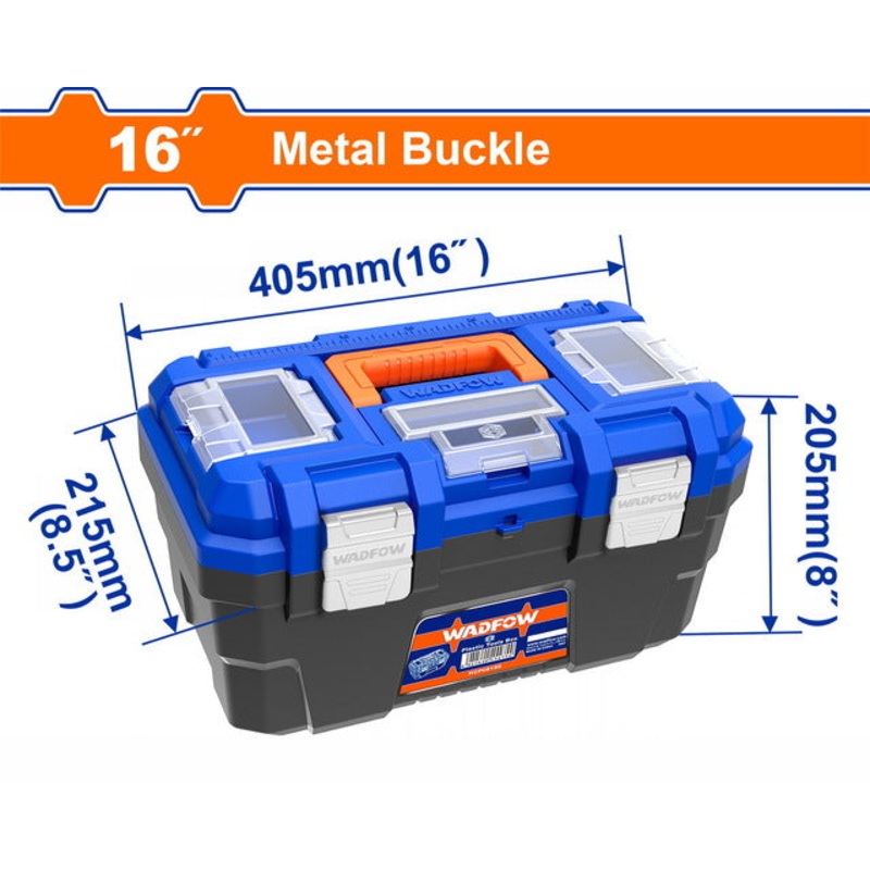 WADFOW 16" Plastic Tool Box WTB3316