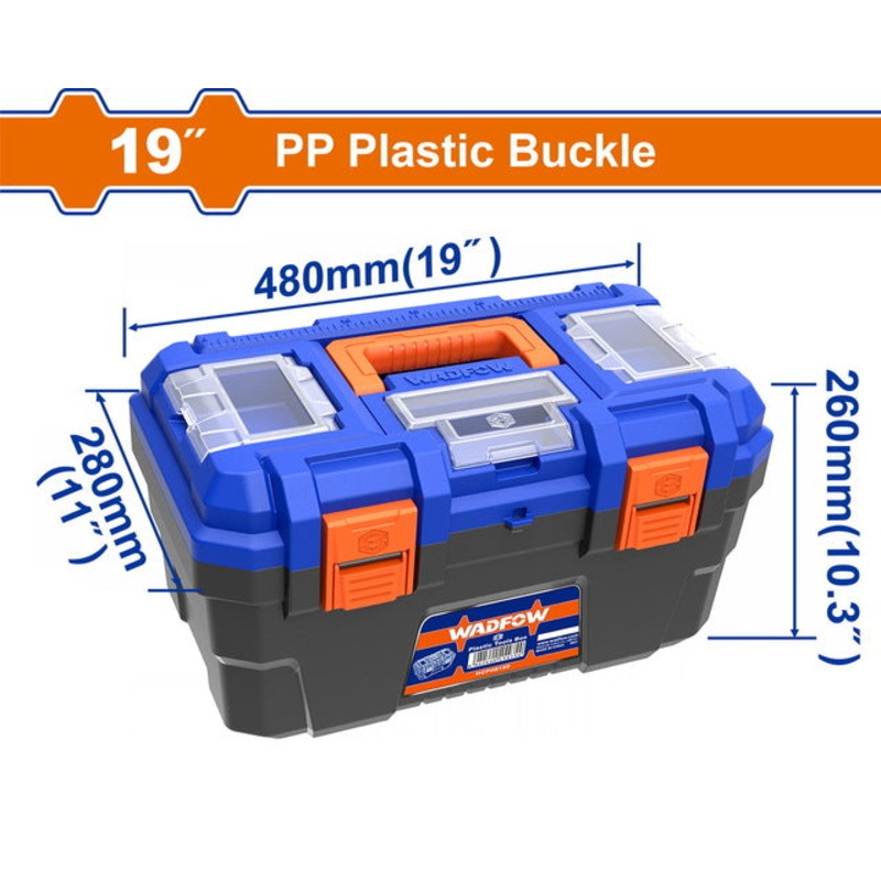 WADFOW 19" Plastic Tool Box