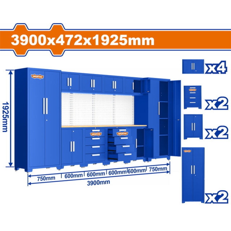 WADFOW Heavy-duty Modular Garage Cabinets