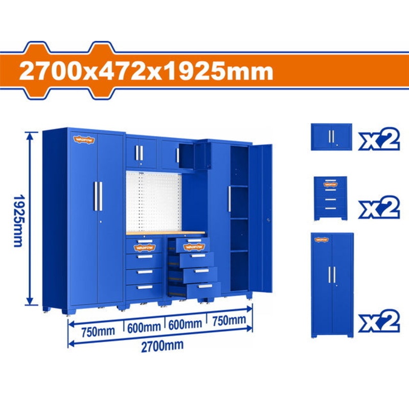 WADFOW Modular Garage Cabinets Set