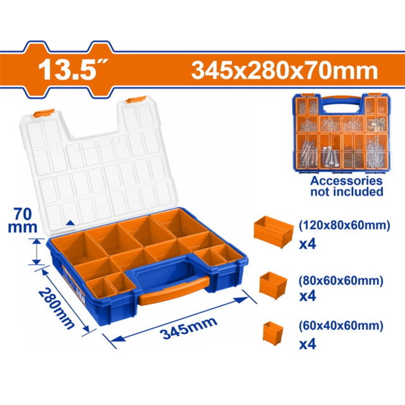 WADFOW Plastic Organizer 13.5" WTB1311