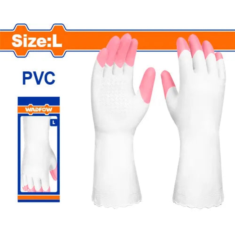 Wadfow PVC Gloves WVG932L Size L