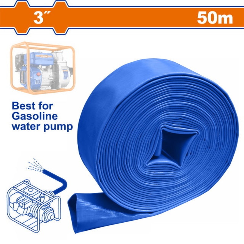 WADFOW PVC Lay Flat Hose 3" 50m