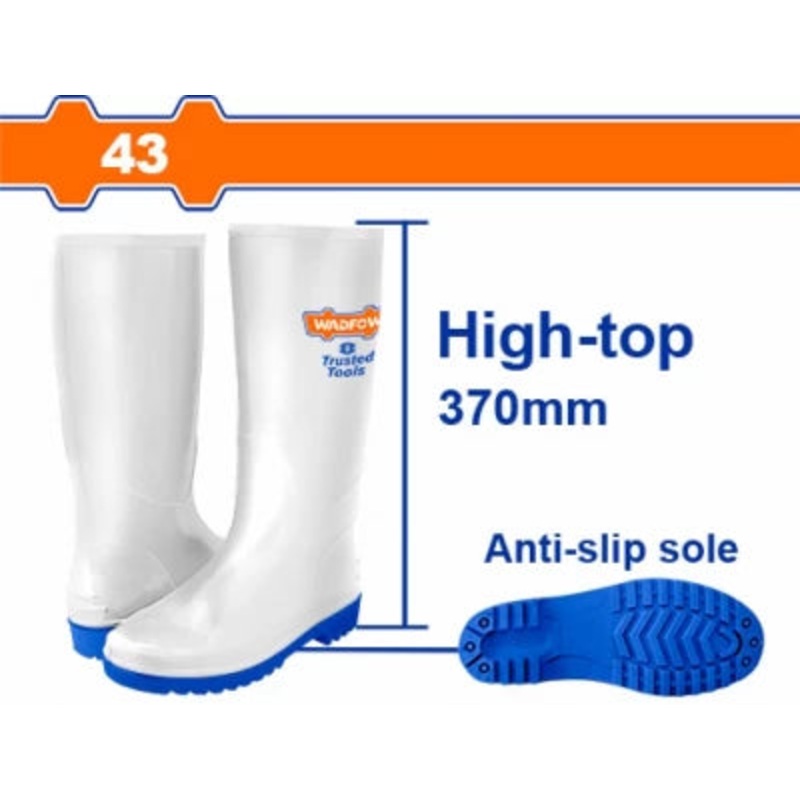 Wadfow Rain Boots Size 43 White